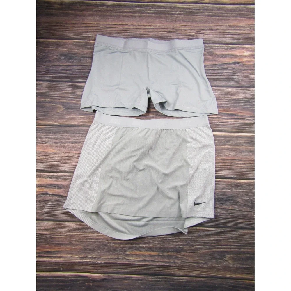 Nike NEW Womens Size Large‎ Gray Golf Zoning Cooling Swing Knit Skort 831484-012